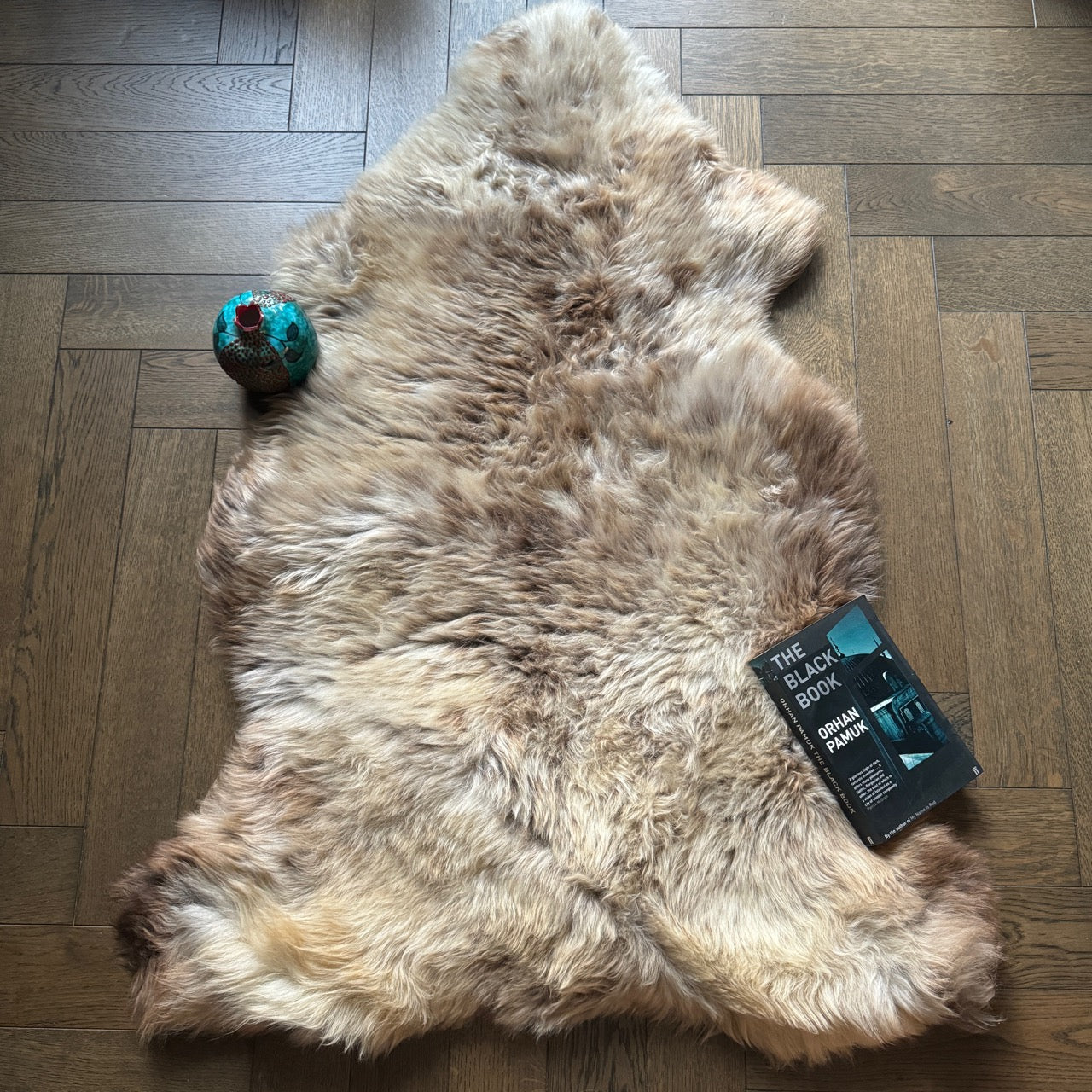British Rare Breed Sheepskin Hide Unique Large 241127-02RB
