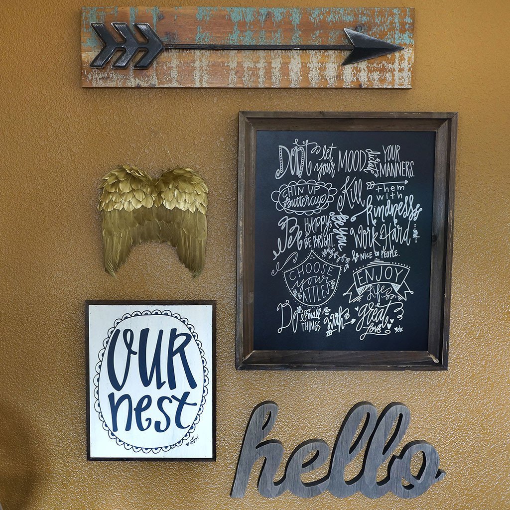 Gold Feather Wings Wall Decoration - Wildash London