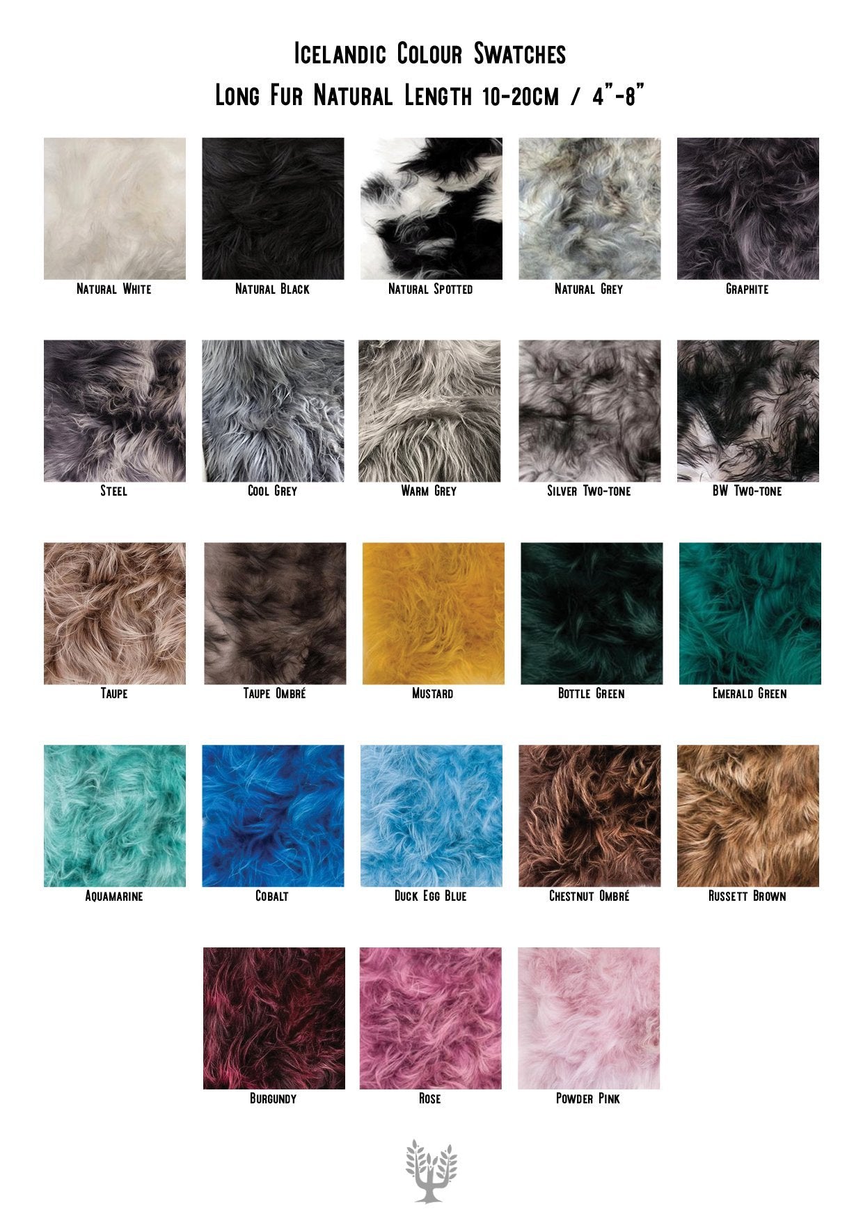 Icelandic Sheepskin Long Fur Rug Cool Grey 100% Sheep Skin Throw ALL SIZES available Double, Triple, Quad, Penta, Sexto, Octo - Wildash London