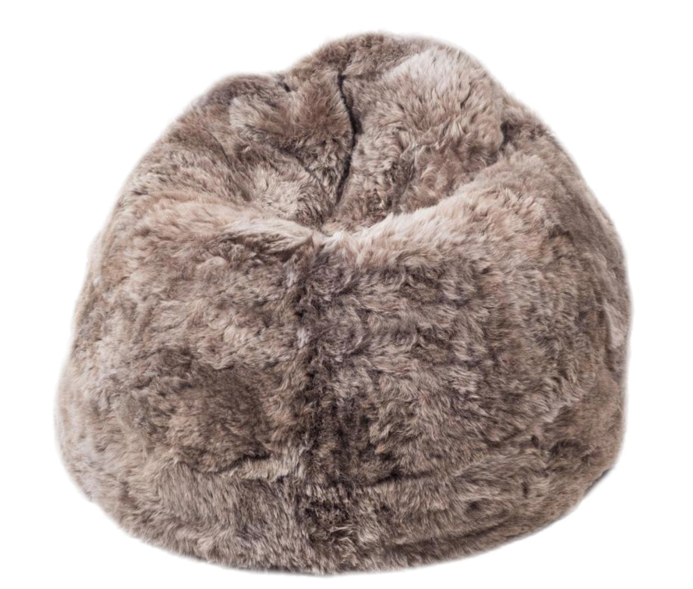 Icelandic Shorn Taupe Sheepskin Beanbag Chair - Large - Wildash London