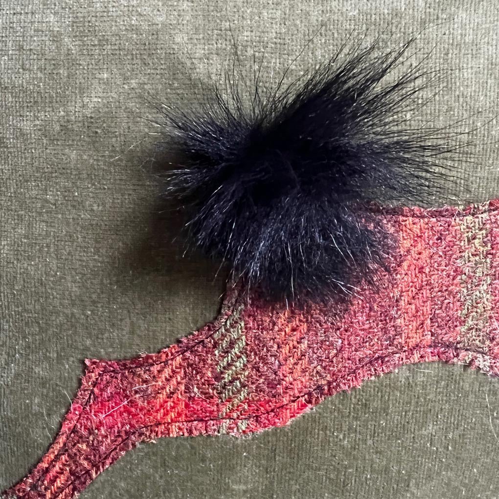 Leaping Stag Islay Tweed Countryside Cushion | Sage Green Velvet - Wildash London