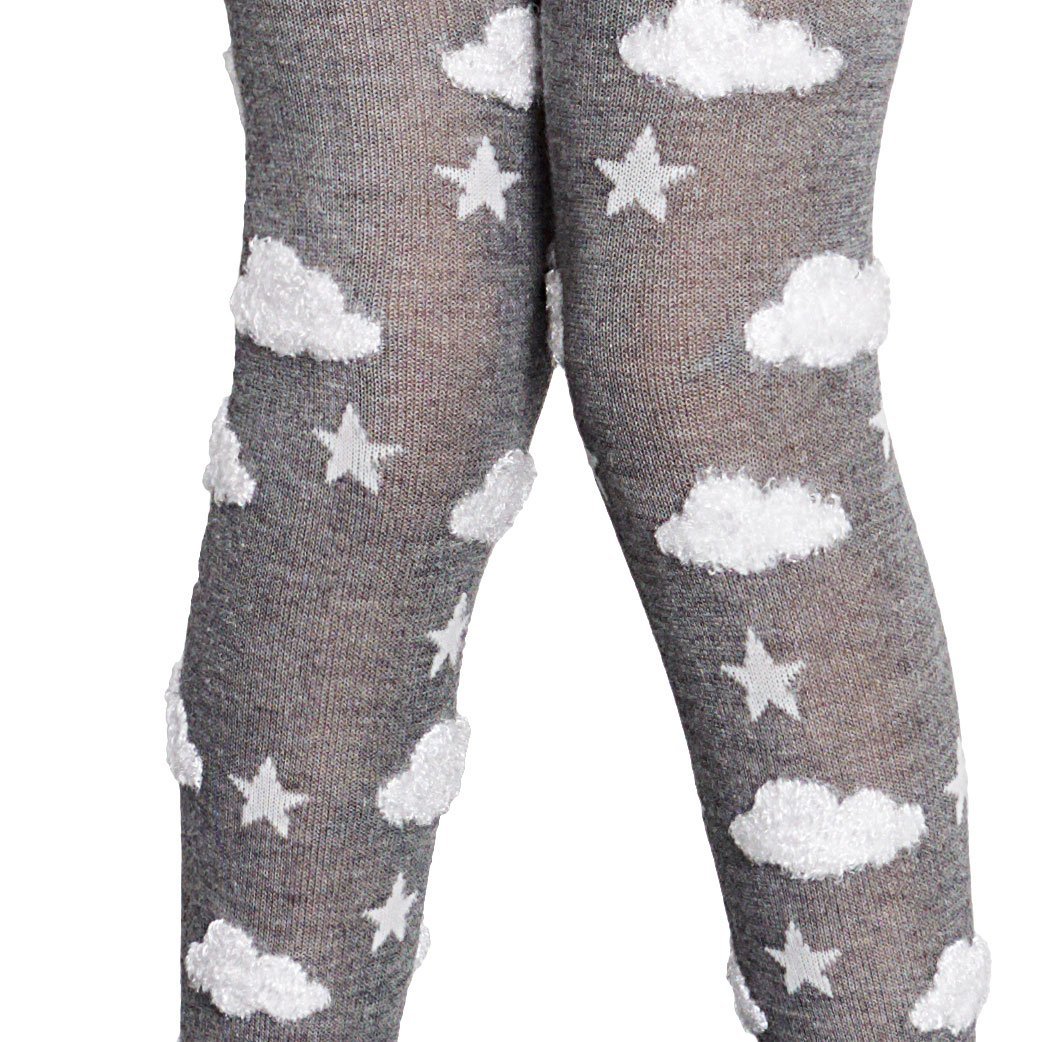 Little Fluffy Clouds Cotton Rich Girls Fashion Tights - Wildash London