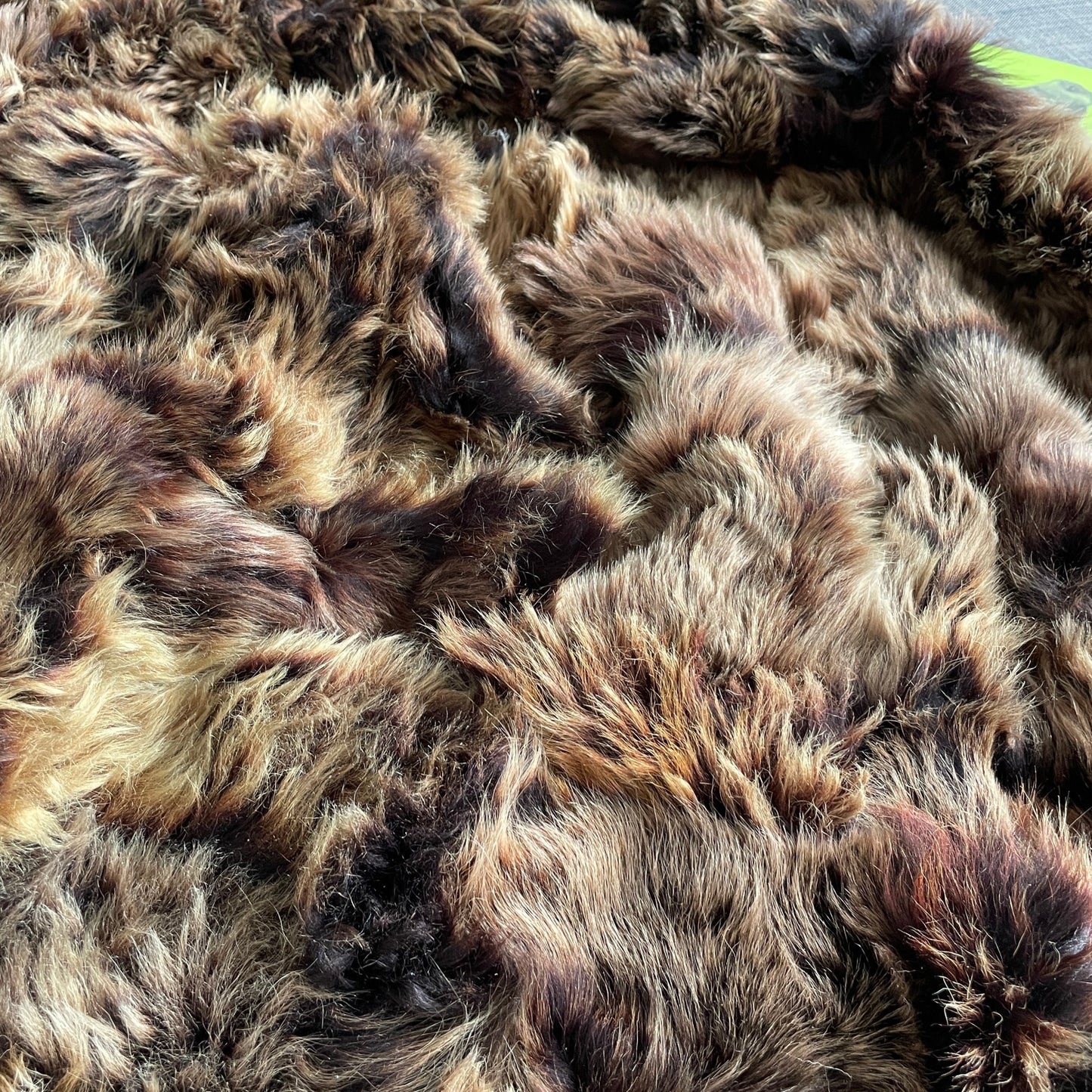 Rich Brown Toscana Shearling 90cm x 150cm | Luxury Sheepskin Throw | Bedside Rug - Wildash London
