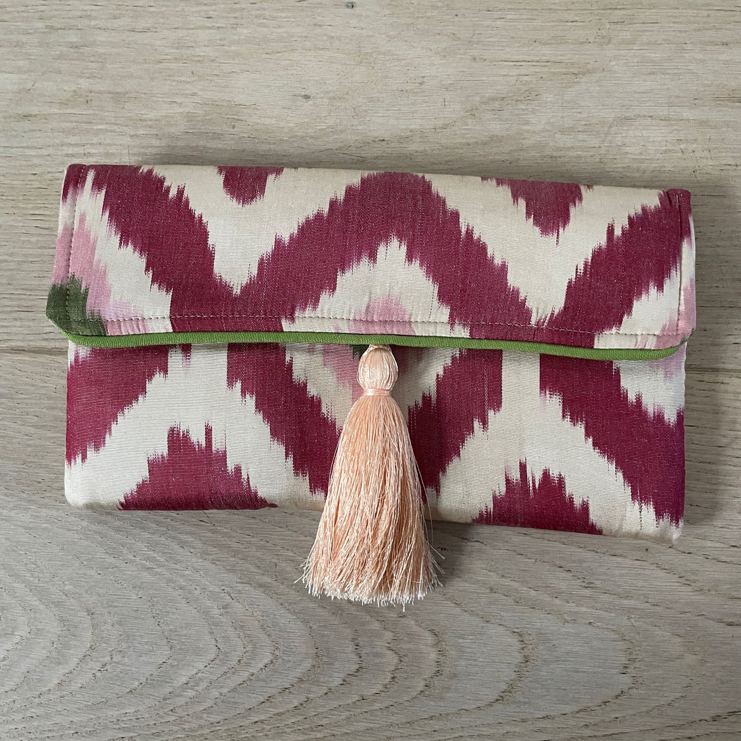 Silk Ikat Handbag Clutch IK22417-03 - Wildash London