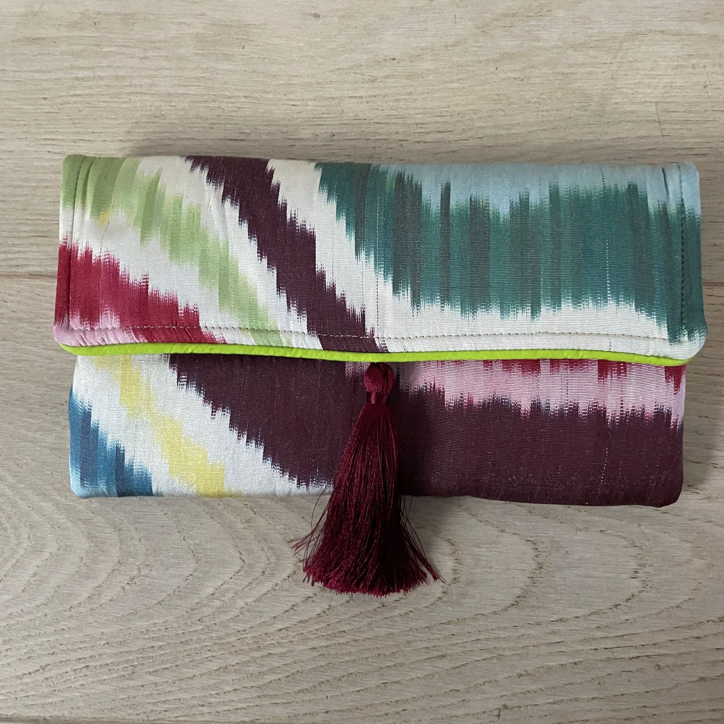 Silk Ikat Handbag Clutch IK22417-05 - Wildash London