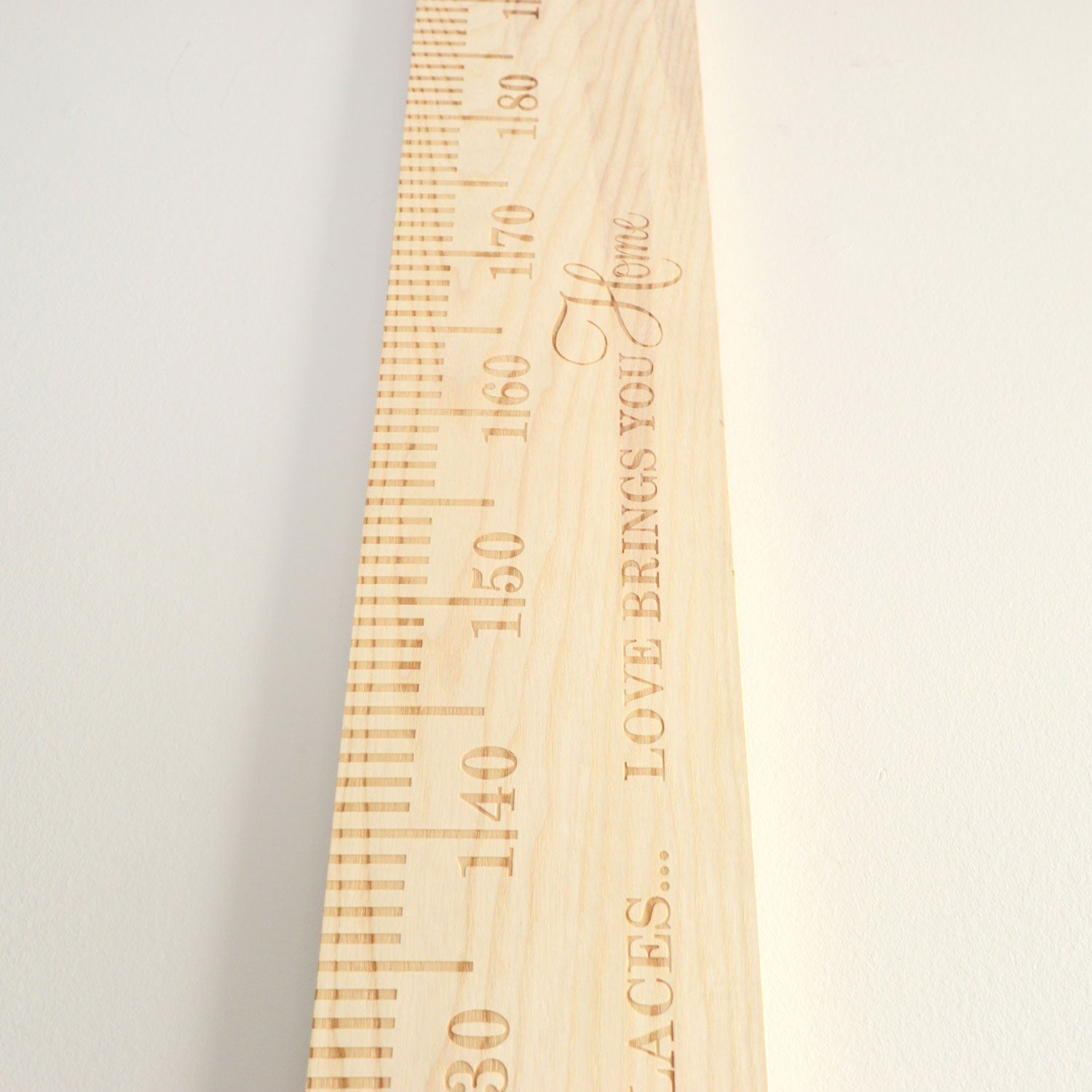 SlimJim Wooden Ruler Height Chart Ash - Wildash London