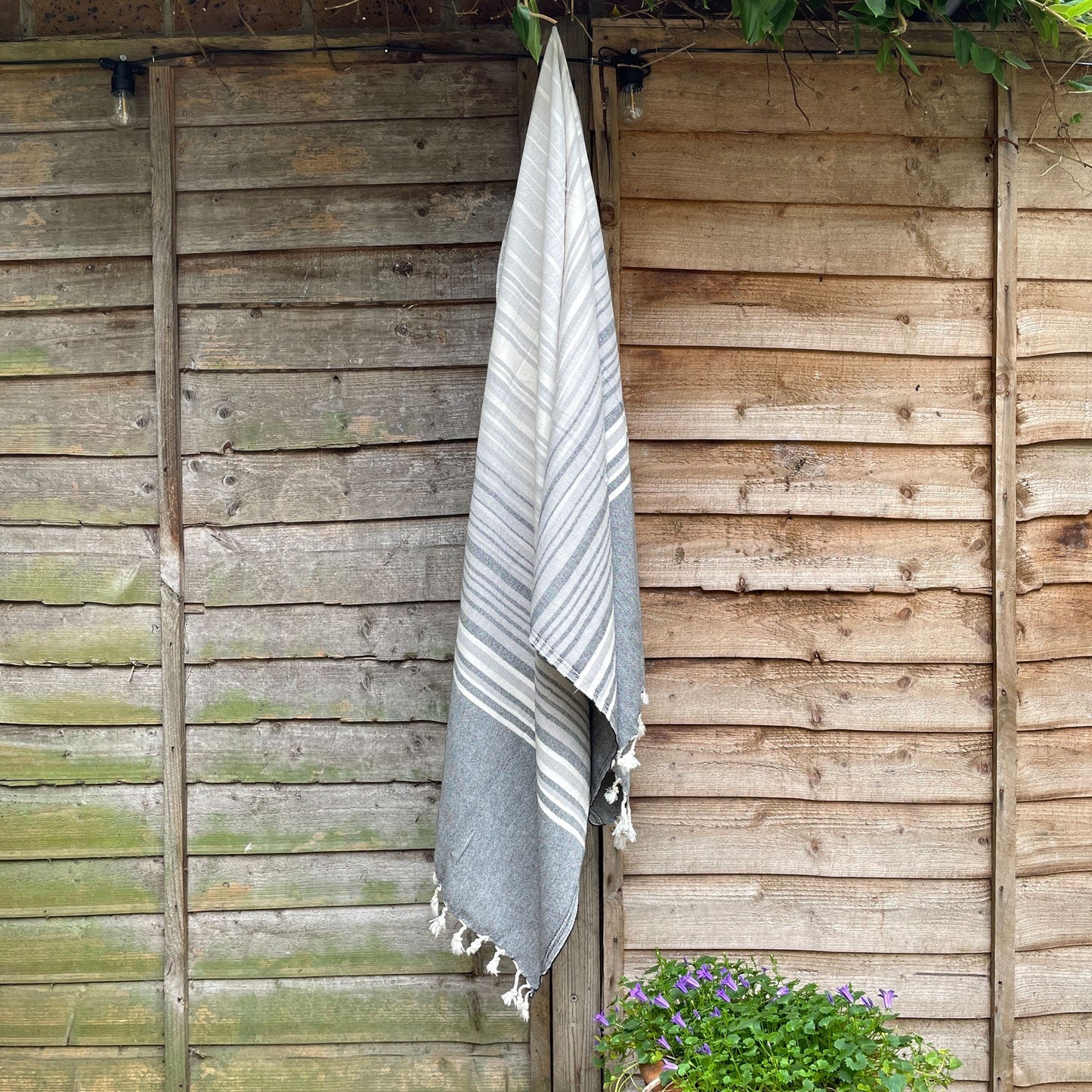 Striata Hammam Towel | Greys - Wildash London
