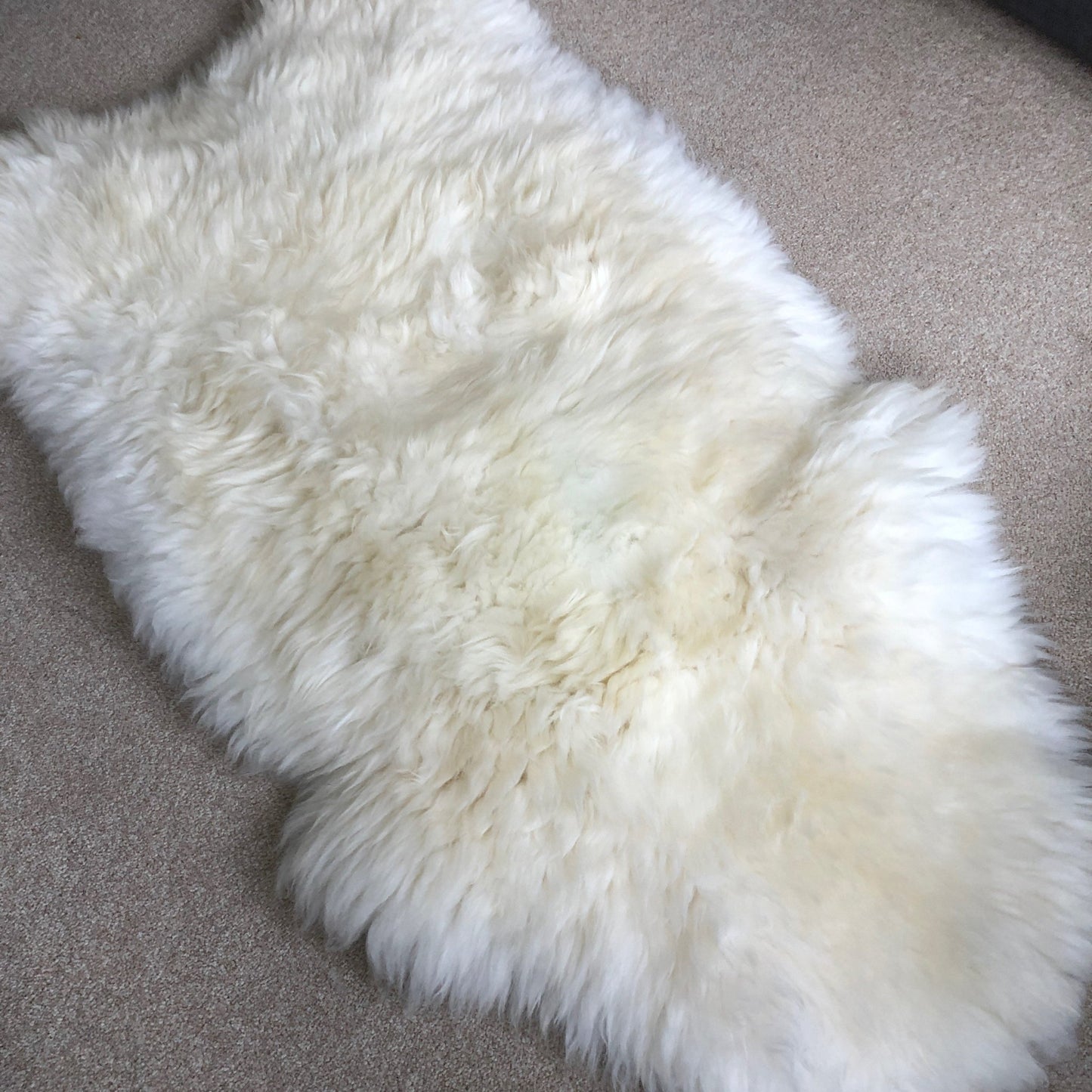 XXL British White Sheepskin Rug 100% Natural Ecofriendly - Wildash London