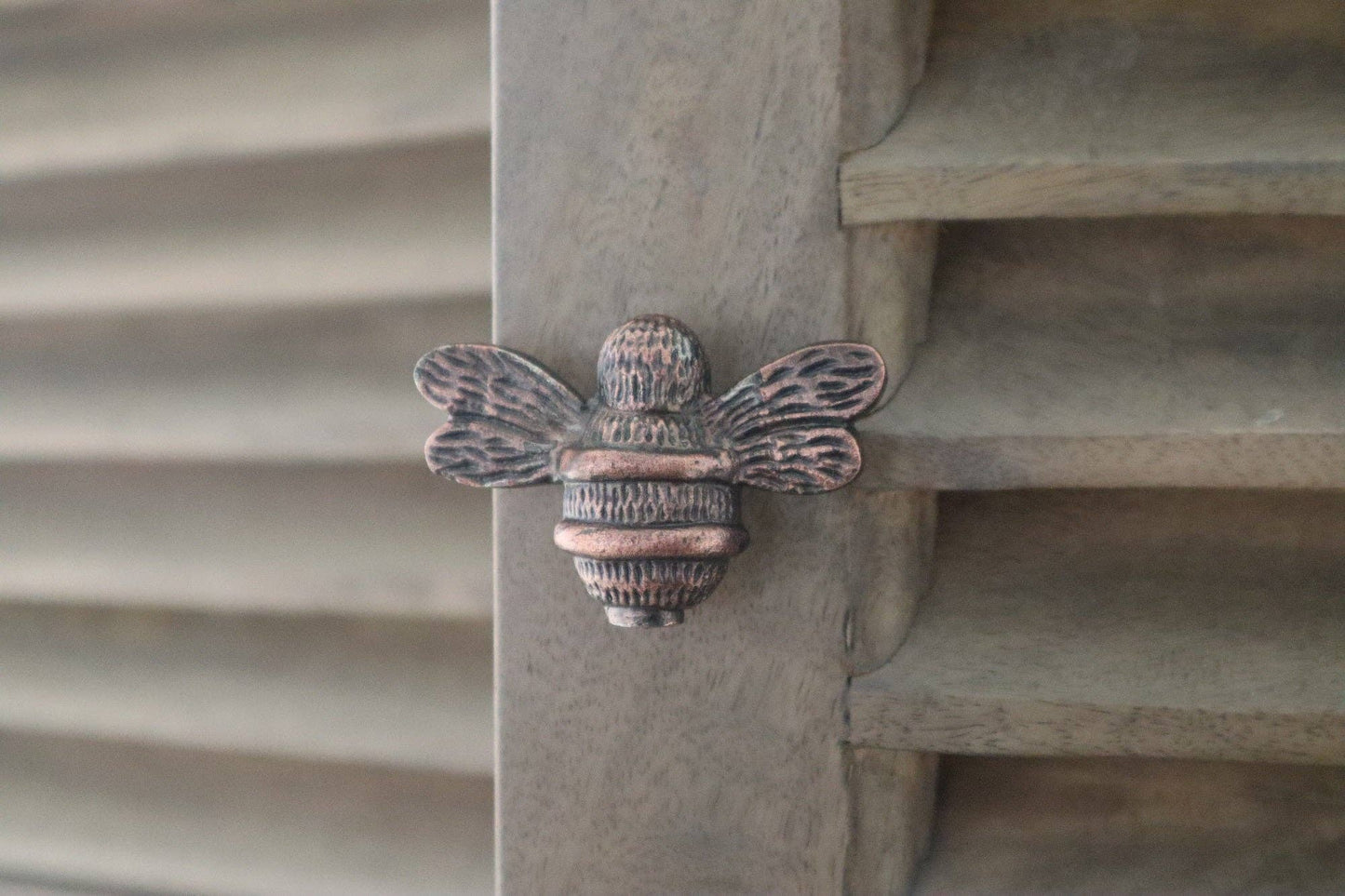 Bee Drawer Knob - Antique Copper Finish