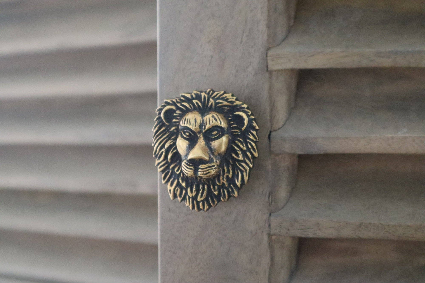 Lion Drawer Knob - Heritage Finish