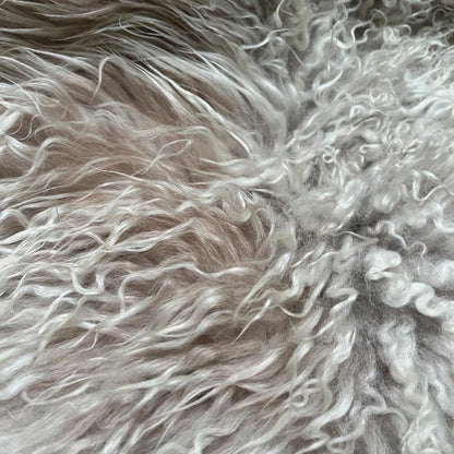 Icelandic Rare Breed Curly Sheepskin Hide Unique Large 231203IL03