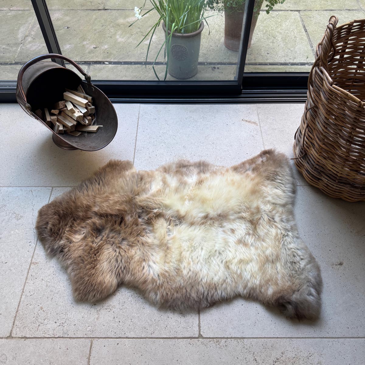Large Rare Breed British Sheepskin – Wild Caramel Freckle