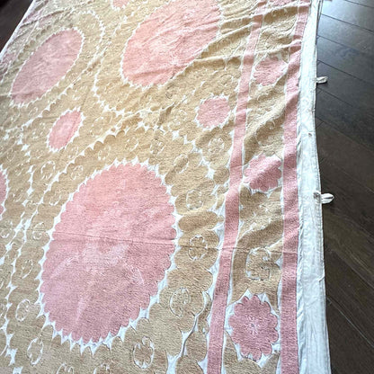 Ouzbeki Suzani Mur textile brodé à la main suspendu | Décoration intérieure | Coureur | 100 cm x 100 cm SUZ220518017