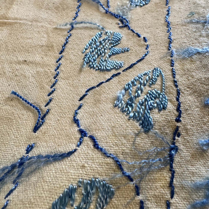 Ouzbeki Suzani Mur textile brodé à la main suspendu | Décoration intérieure | Coureur | 100 cm x 100 cm SUZ220518017