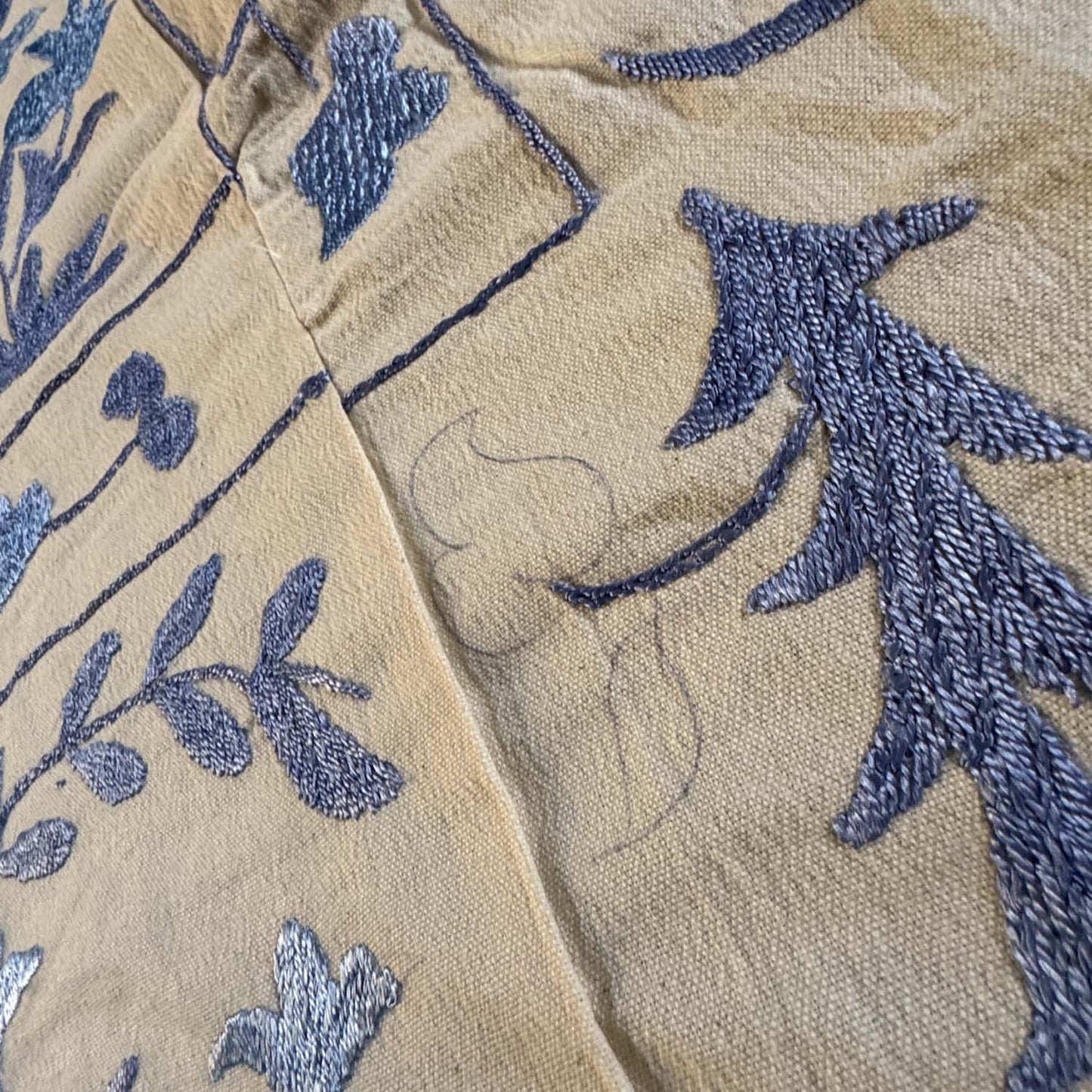 Ouzbeki Suzani Mur textile brodé à la main suspendu | Décoration intérieure | Coureur | 100 cm x 100 cm SUZ220518017