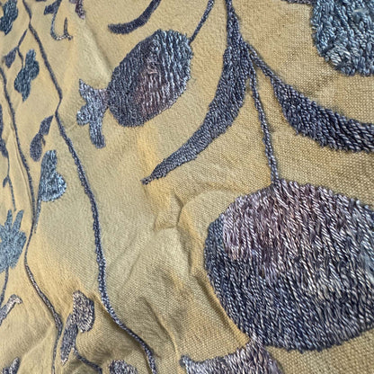 Ouzbeki Suzani Mur textile brodé à la main suspendu | Décoration intérieure | Coureur | 100 cm x 100 cm SUZ220518017