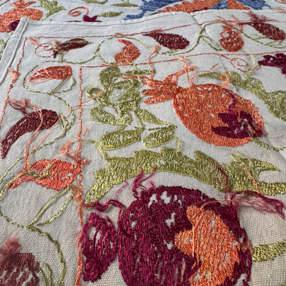 Ouzbeki Suzani Mur textile brodé à la main suspendu | Décoration intérieure | Coureur | 100 cm x 100 cm SUZ220518017