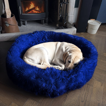 British Sheepskin Round Pet Bed