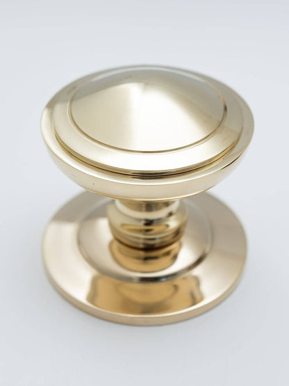 Solid Brass Centre Door Knob - 76mm: Antique Brass