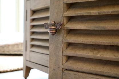 Bee Drawer Knob - Antique Copper Finish