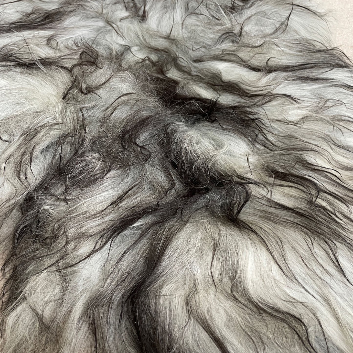 XL Icelandic Natural Grey Undyed Sheepskin Unique Sheep Skin Ecofriendly Sustainably Tanned 0206ILGRXL02