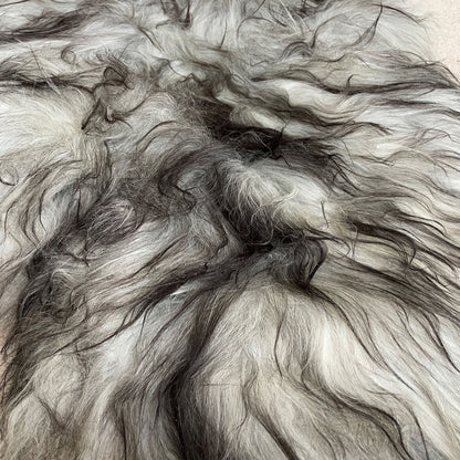 XL Icelandic Natural Grey Undyed Sheepskin Unique Sheep Skin Ecofriendly Sustainably Tanned 0206ILGRXL02