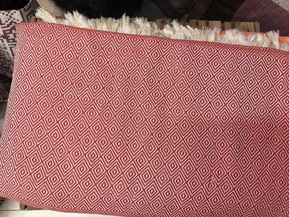 Alicia King Size Cherry Red Bed Throw XL - Wildash London