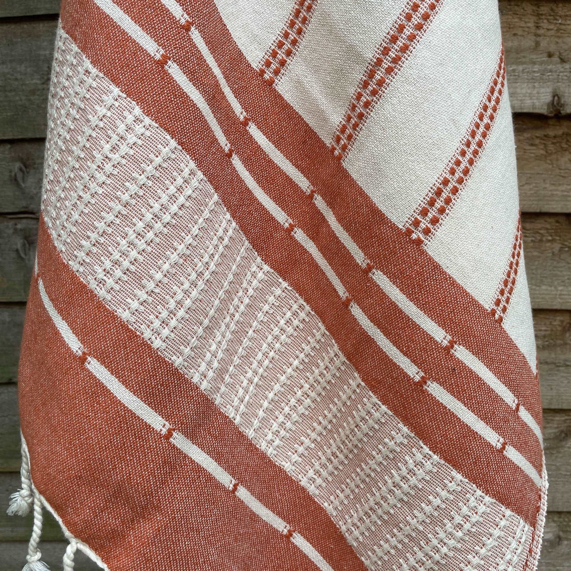 Brava Hammam Towel | Terracotta - Wildash London