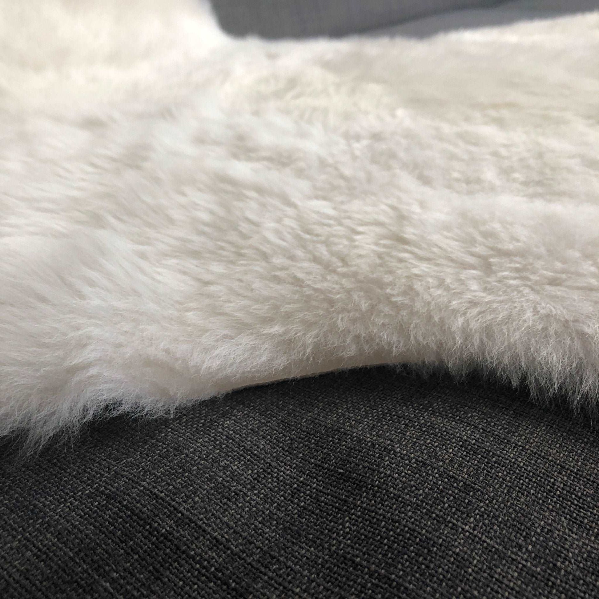 British Sheepskin Rug Hide Ivory White Small Short Fur - Wildash London