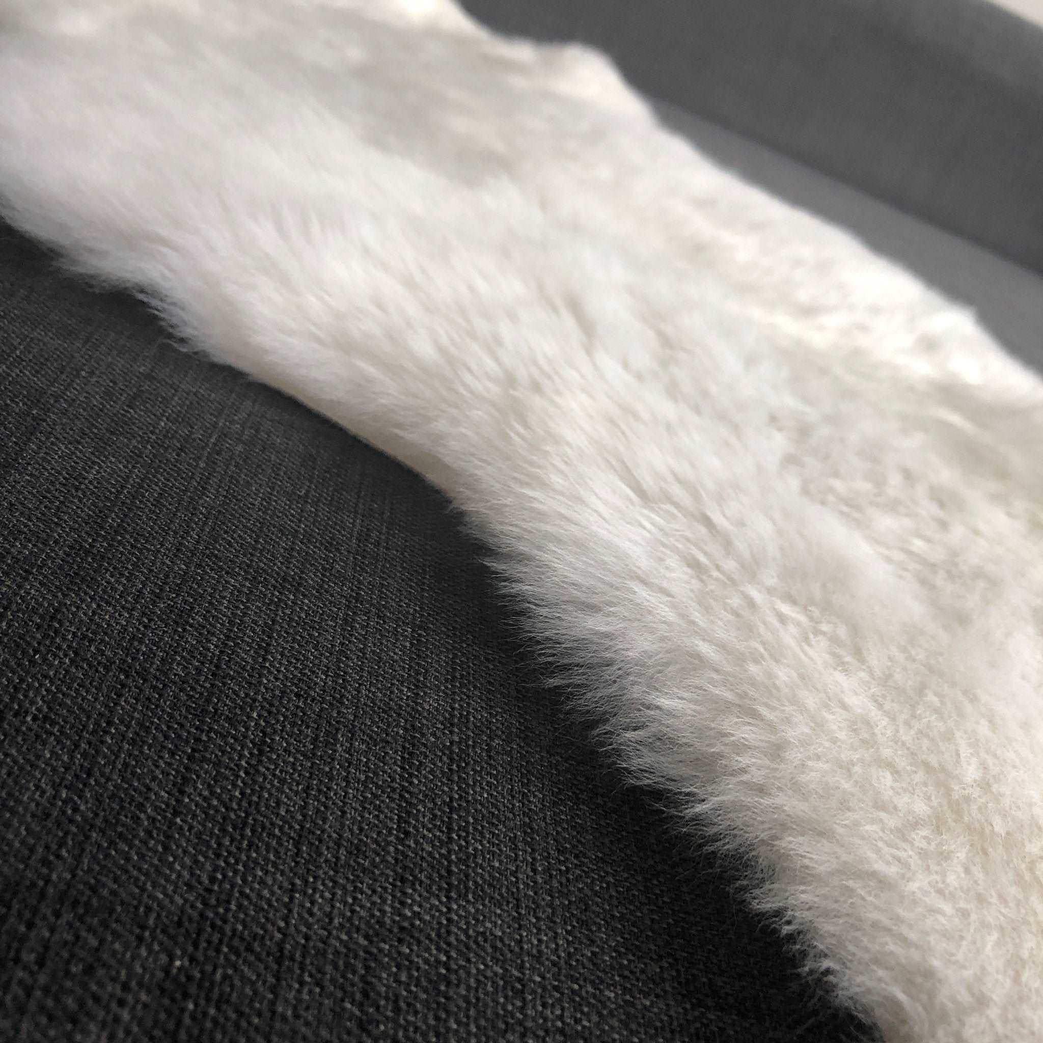 British Sheepskin Rug Hide Ivory White Small Short Fur - Wildash London