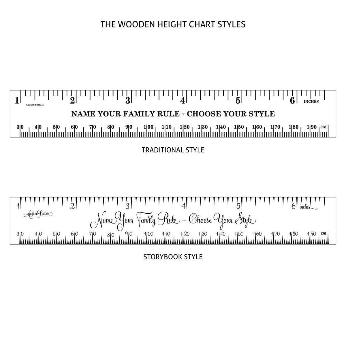 House Ruler Level Cedar House Ruler Growth Chart – Wildash London
