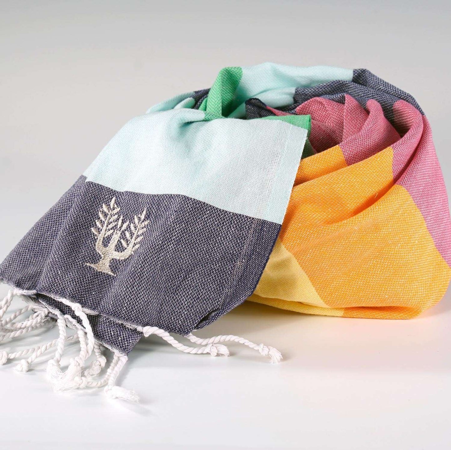 Choka Hammam Towel Rainbow Stripe - Wildash London