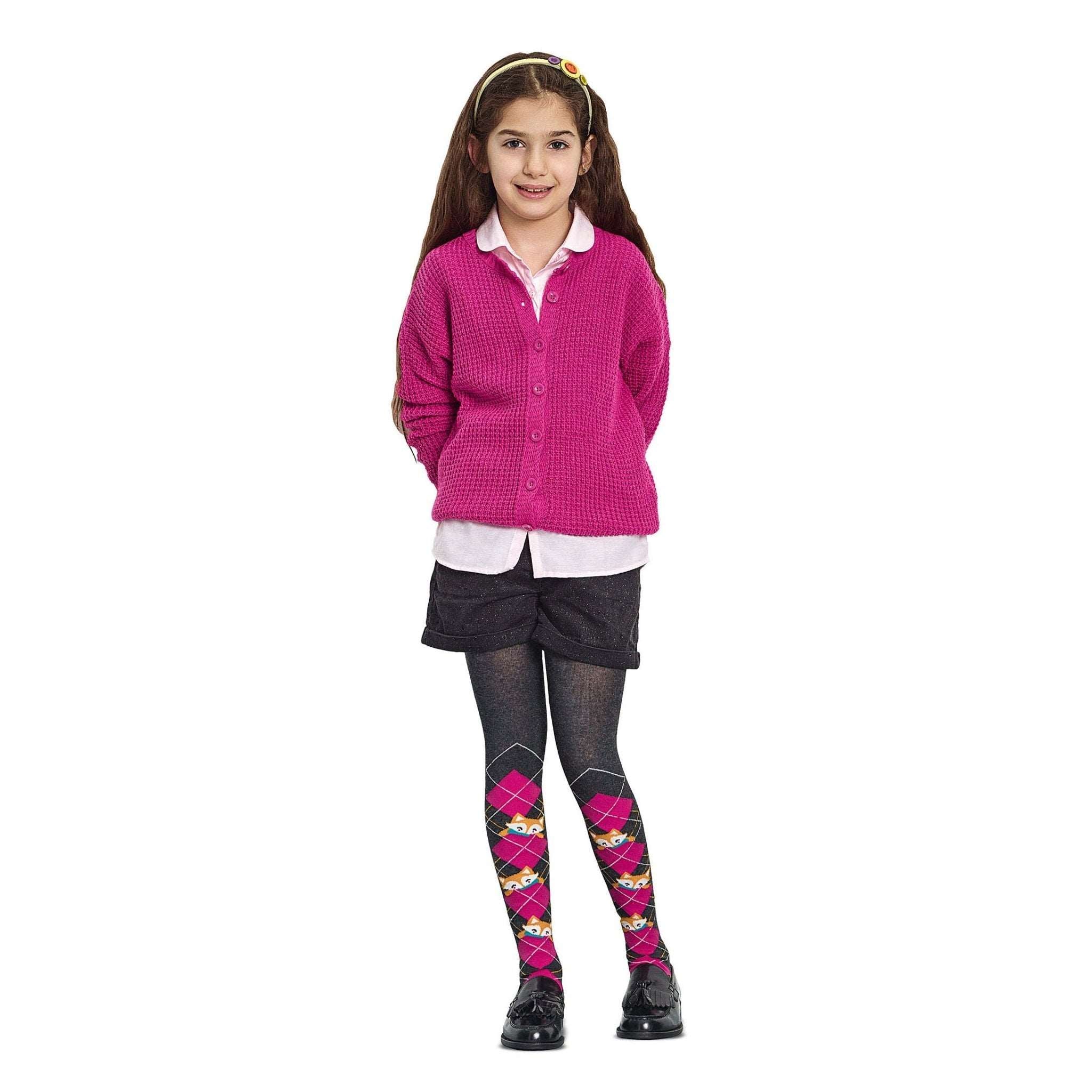 Girls clearance fox tights