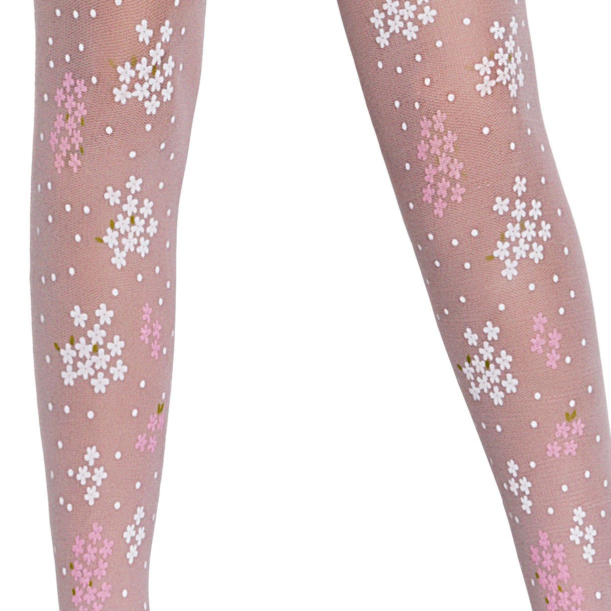 Pink patterned tights best sale