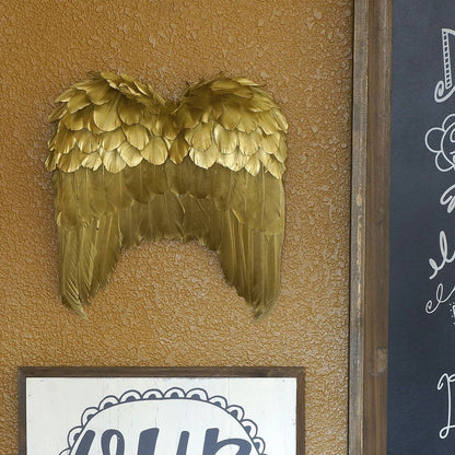 Gold Feather Wings Wall Decoration - Wildash London