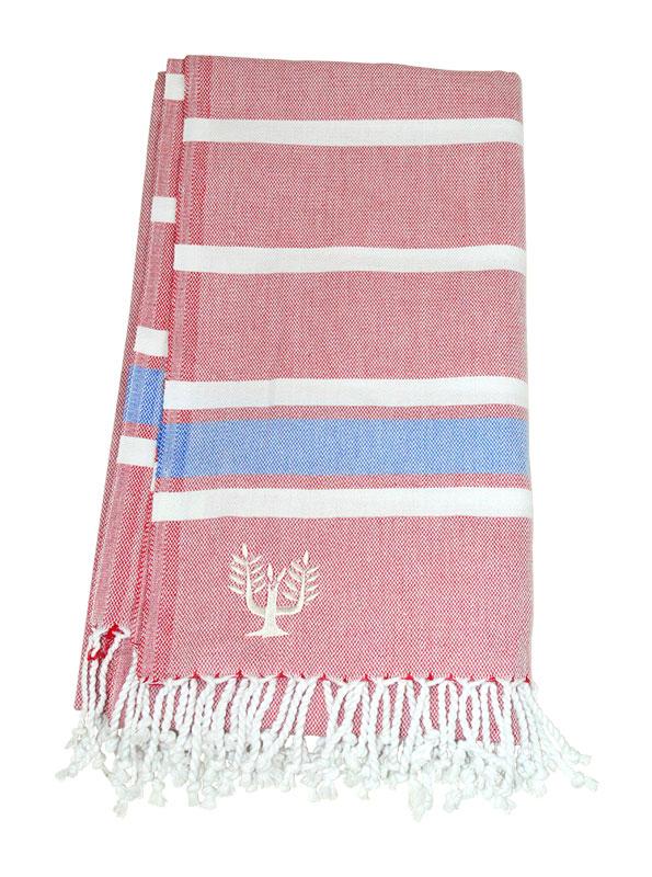 Hampton Hammam Towel | Red, White & Blue | Wildash London - Wildash London