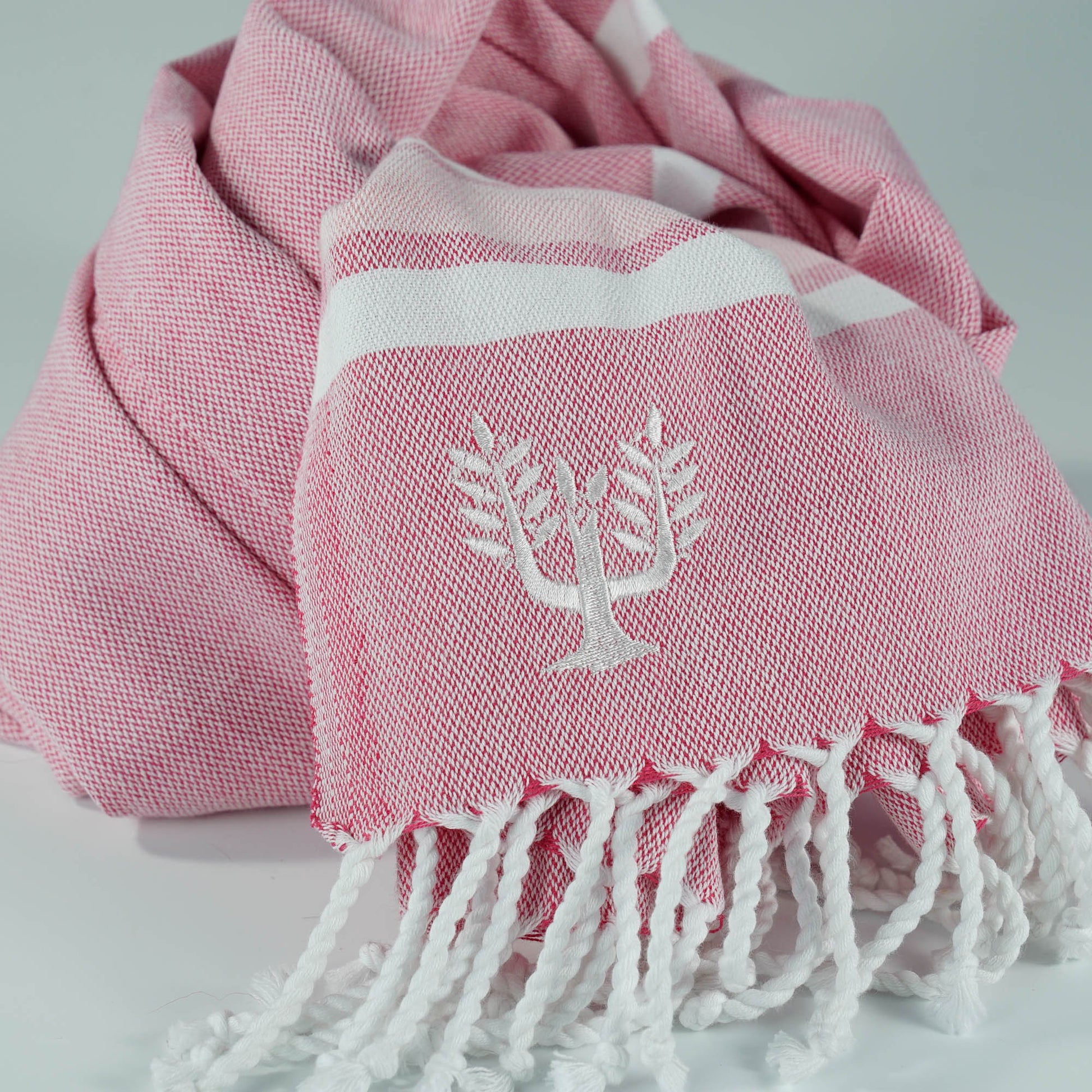 Hampton Hammam Towel | Pink-on-Pink | Wildash London - Wildash London