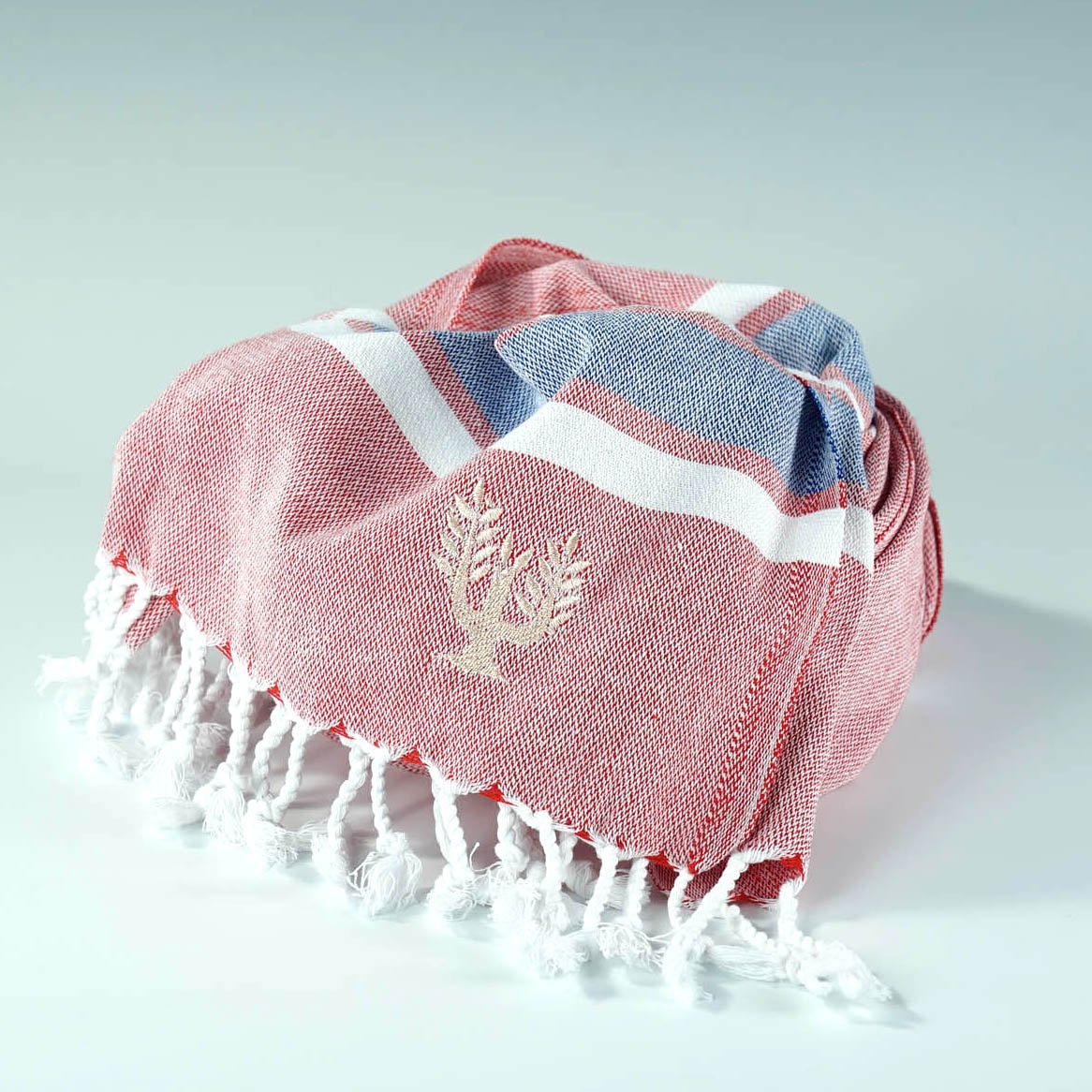 Hampton Hammam Towel | Red, White & Blue | Wildash London - Wildash London