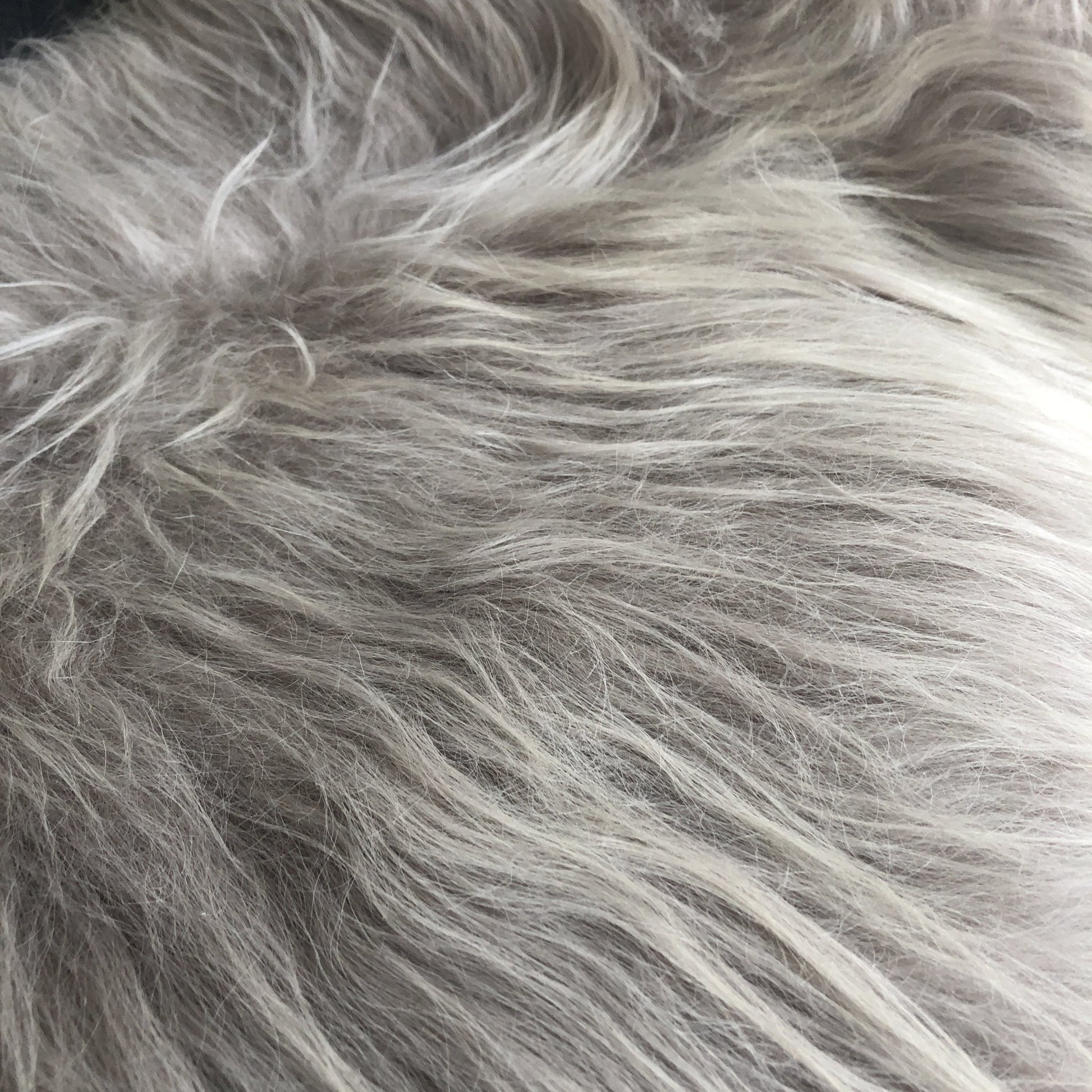 Icelandic Longhair Sheepskin Throw Dove Grey | Sheep Skin Rug - Wildash London
