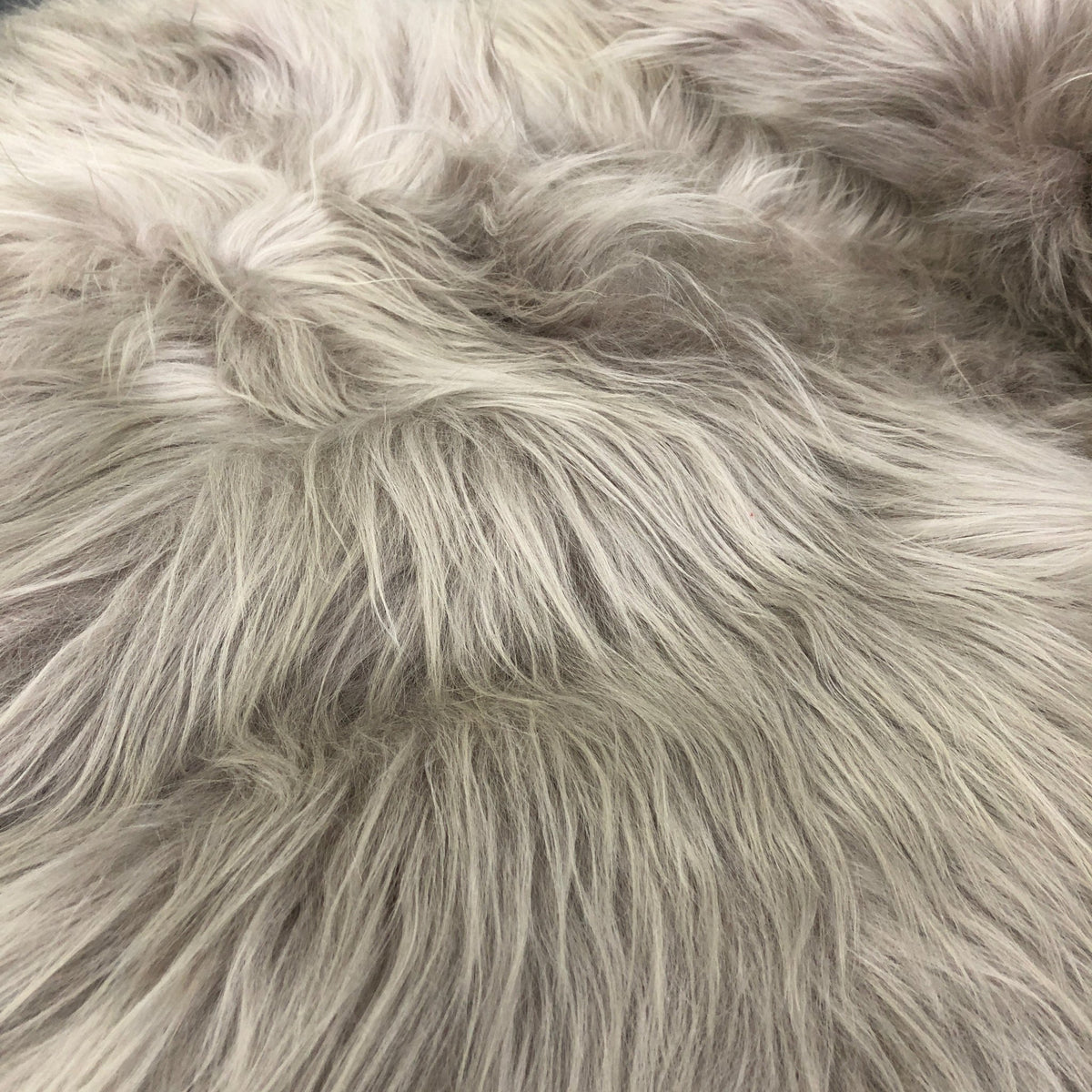 Icelandic Sheepskin Long Fur Rug Dove Grey Throw ALL SIZES | Wildash London