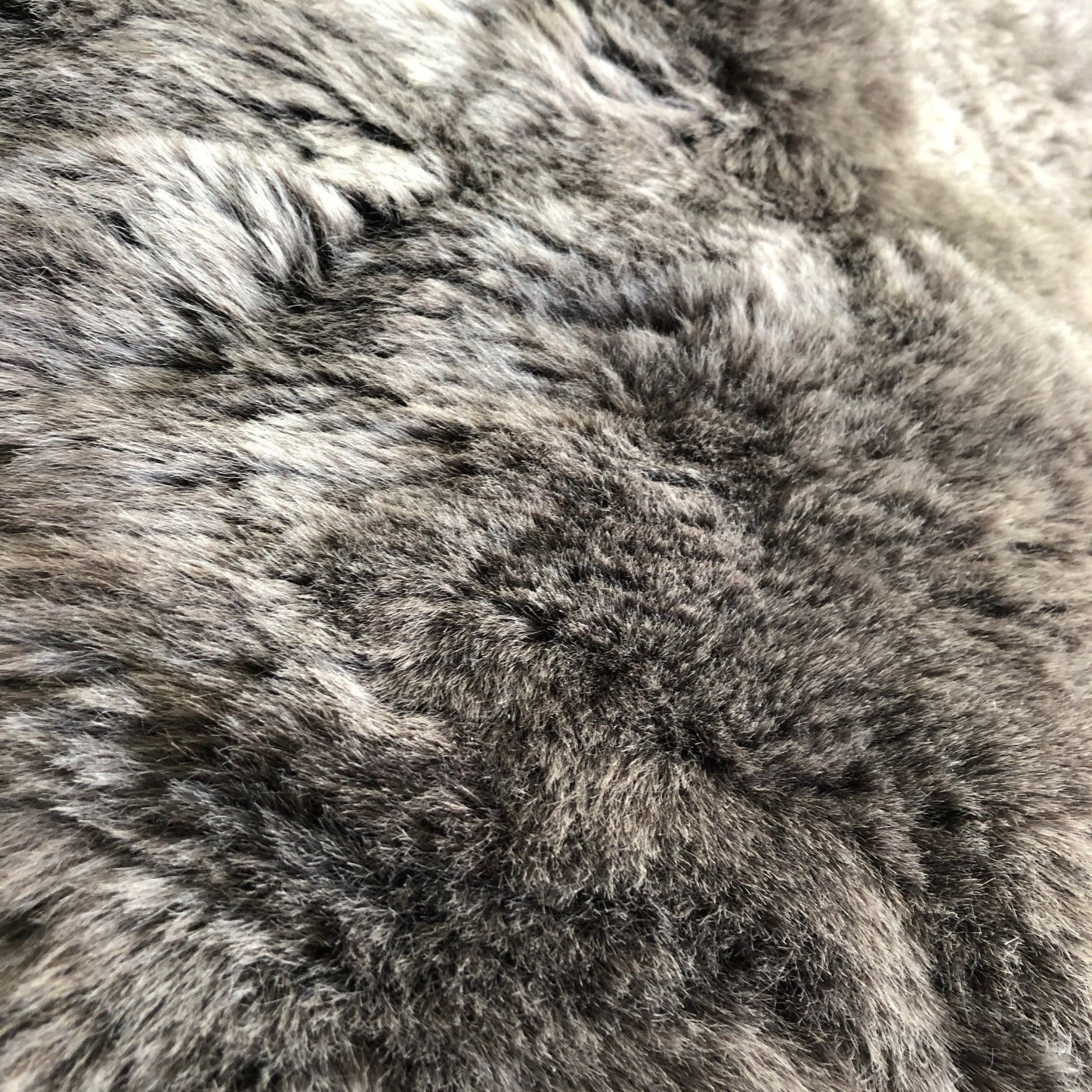 Icelandic Sheepskin Rug Warm Grey Shorn 50mm Fleece - Wildash London