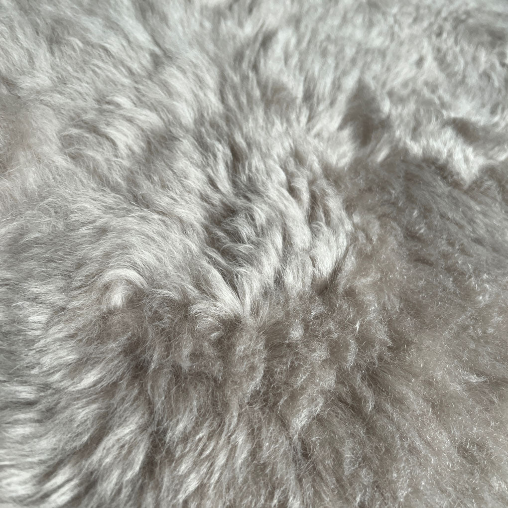 Icelandic Sheepskin Shorn Throw Dove Grey | Sheep Skin Rug | Large - Wildash London