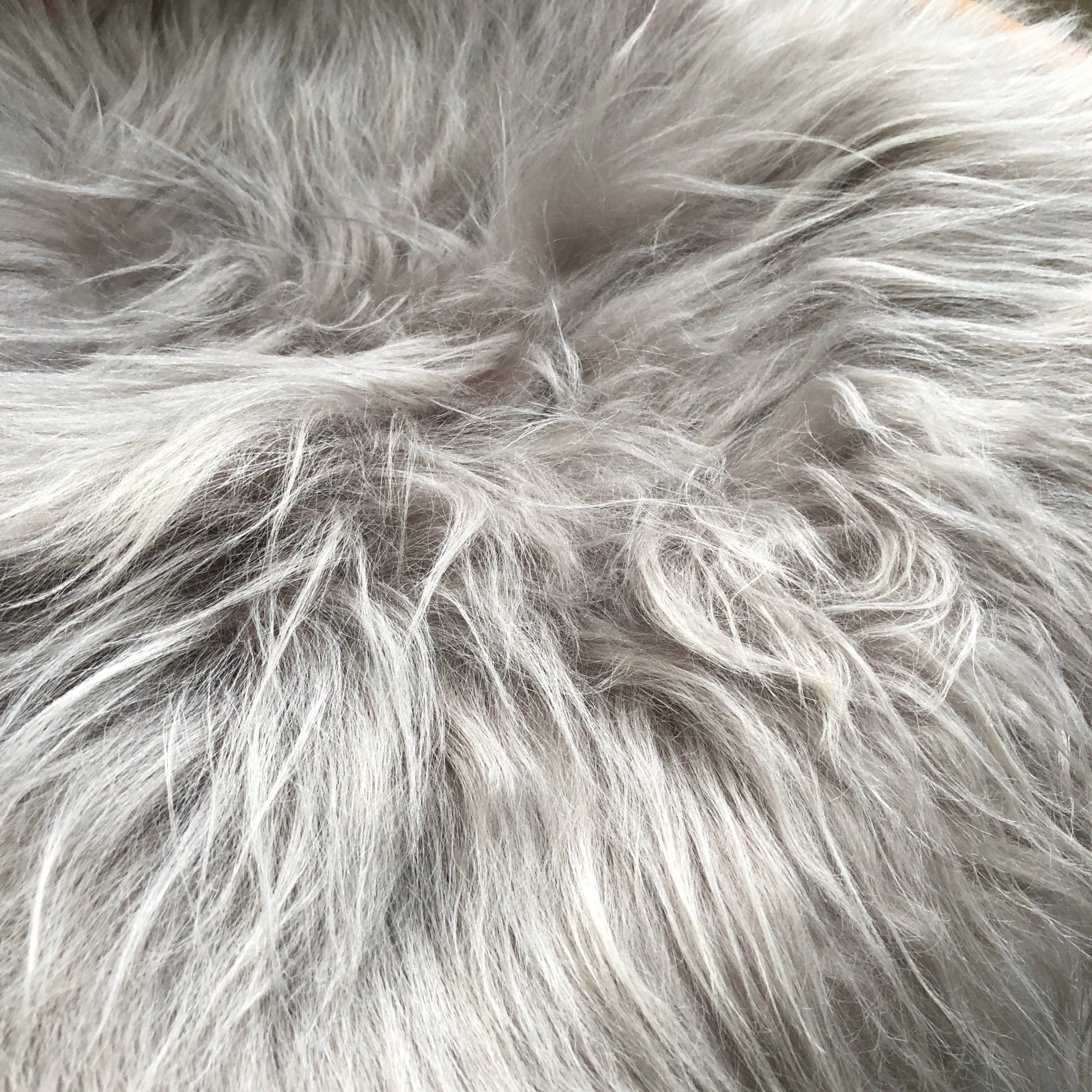 Icelandic Sheepskin Square Seat Cover 37cm Dove Grey - Wildash London