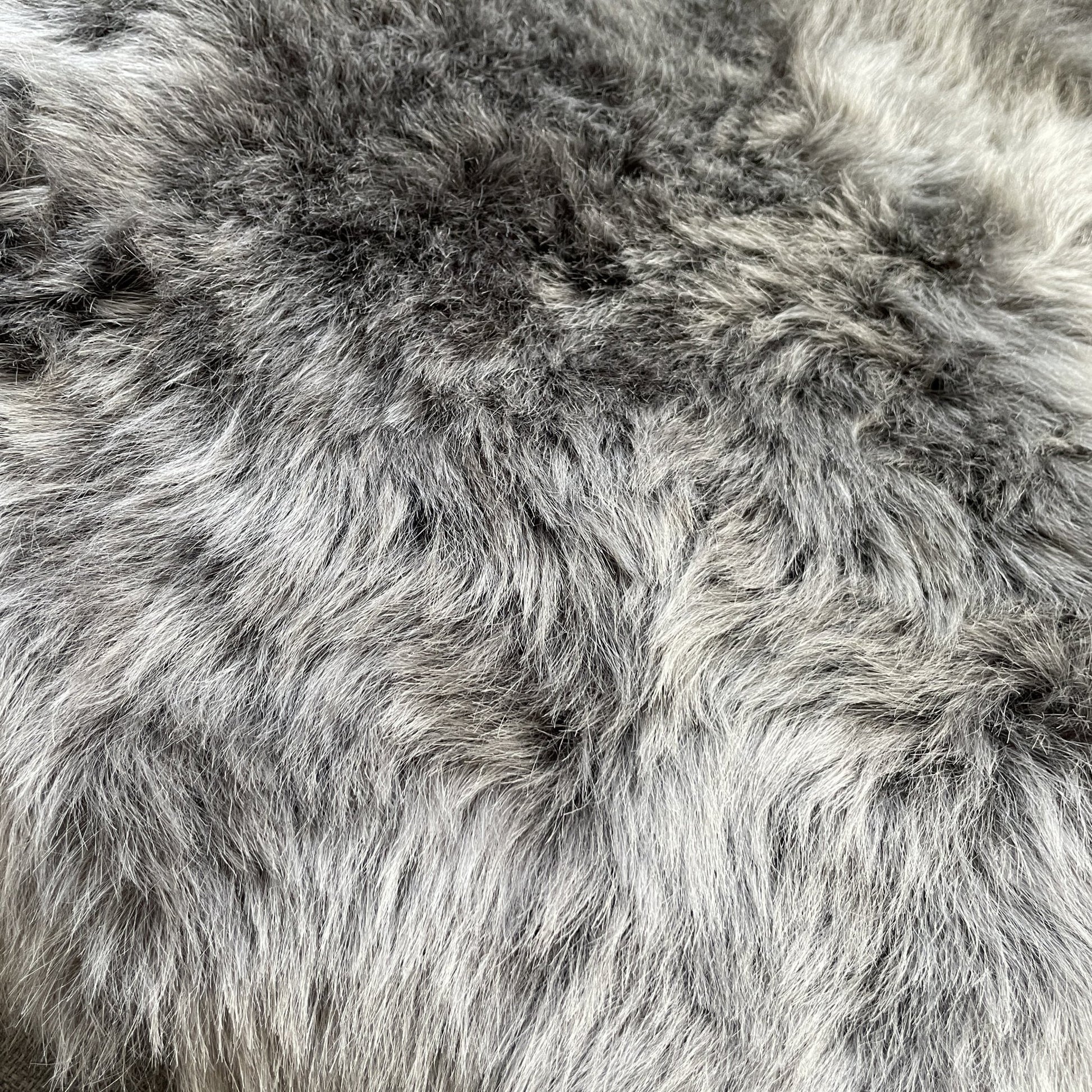 Icelandic Sheepskin Square Seat Cover 37cm Warm Grey Shorn - Wildash London