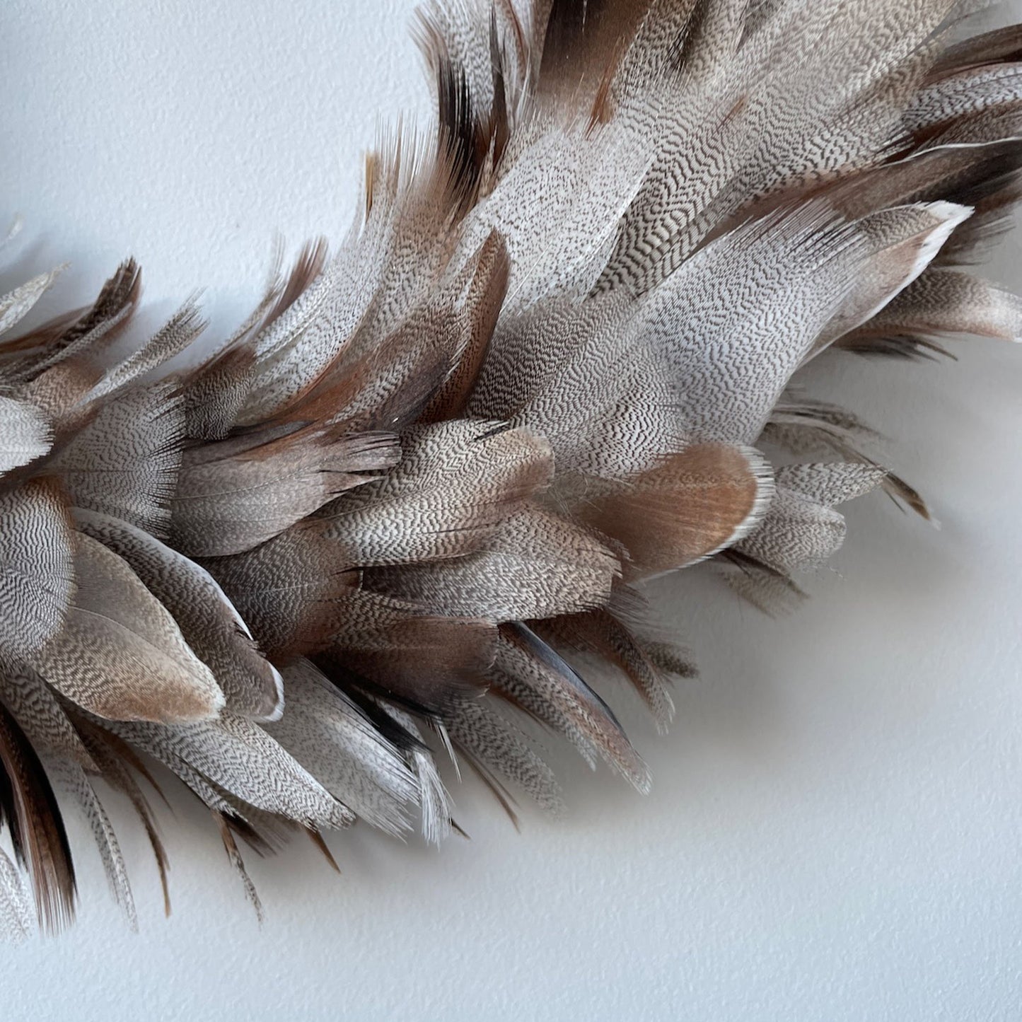 Natural Feather Wreath - Wildash London