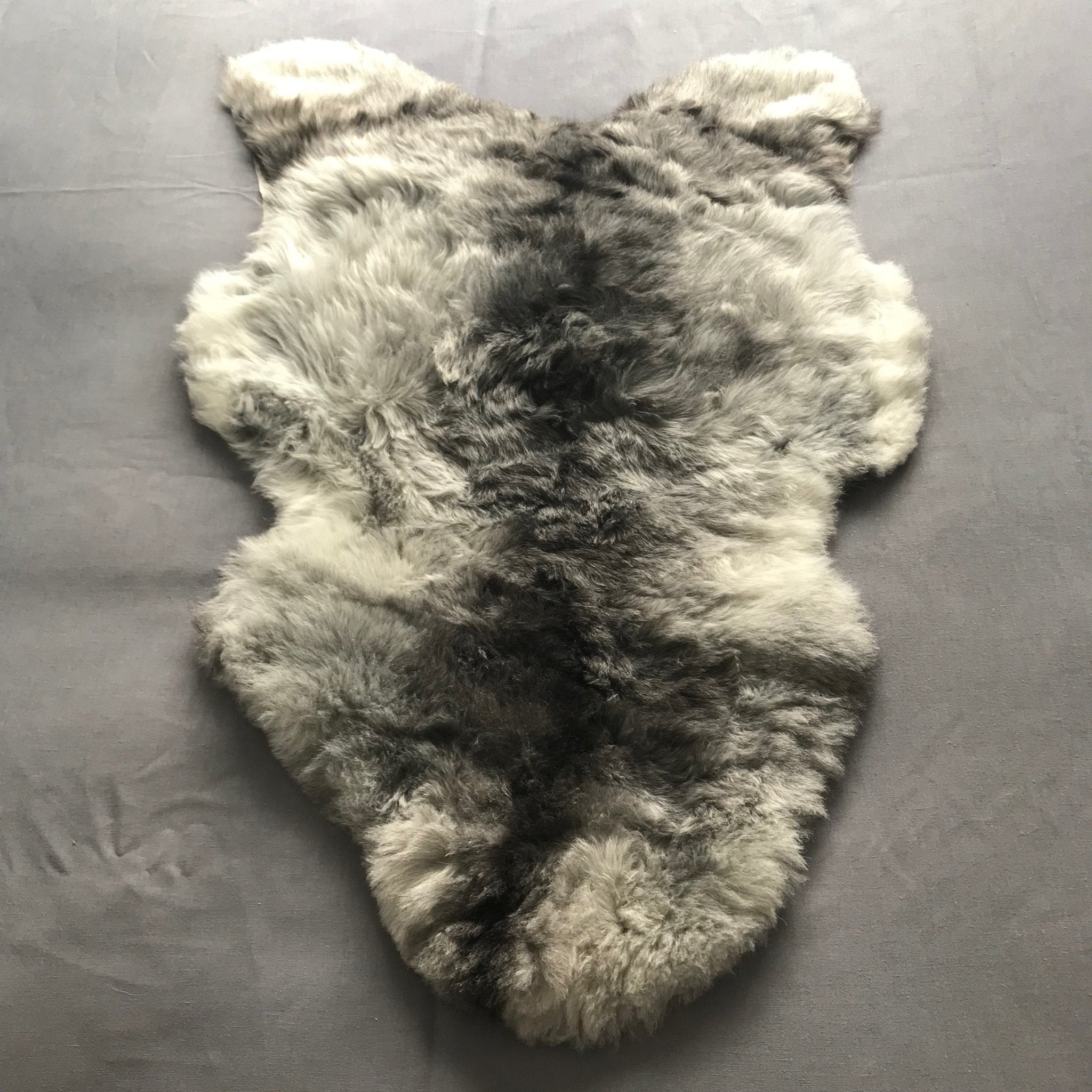 Natural Grey Icelandic Shorn 50mm Sheepskin Hide | Luxury Sheep Skin - Wildash London