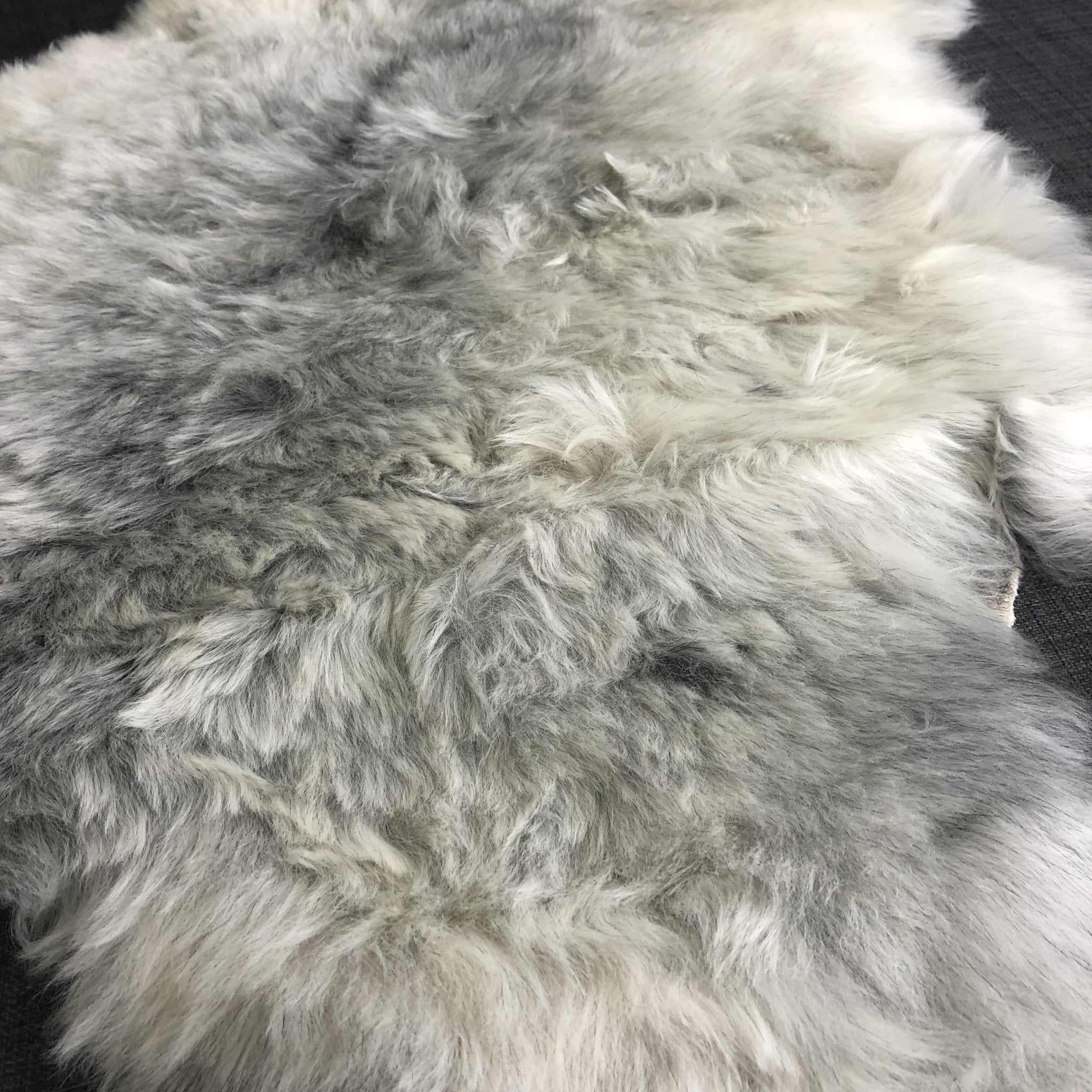 Natural Grey Icelandic Shorn 50mm Sheepskin Hide | Luxury Sheep Skin - Wildash London