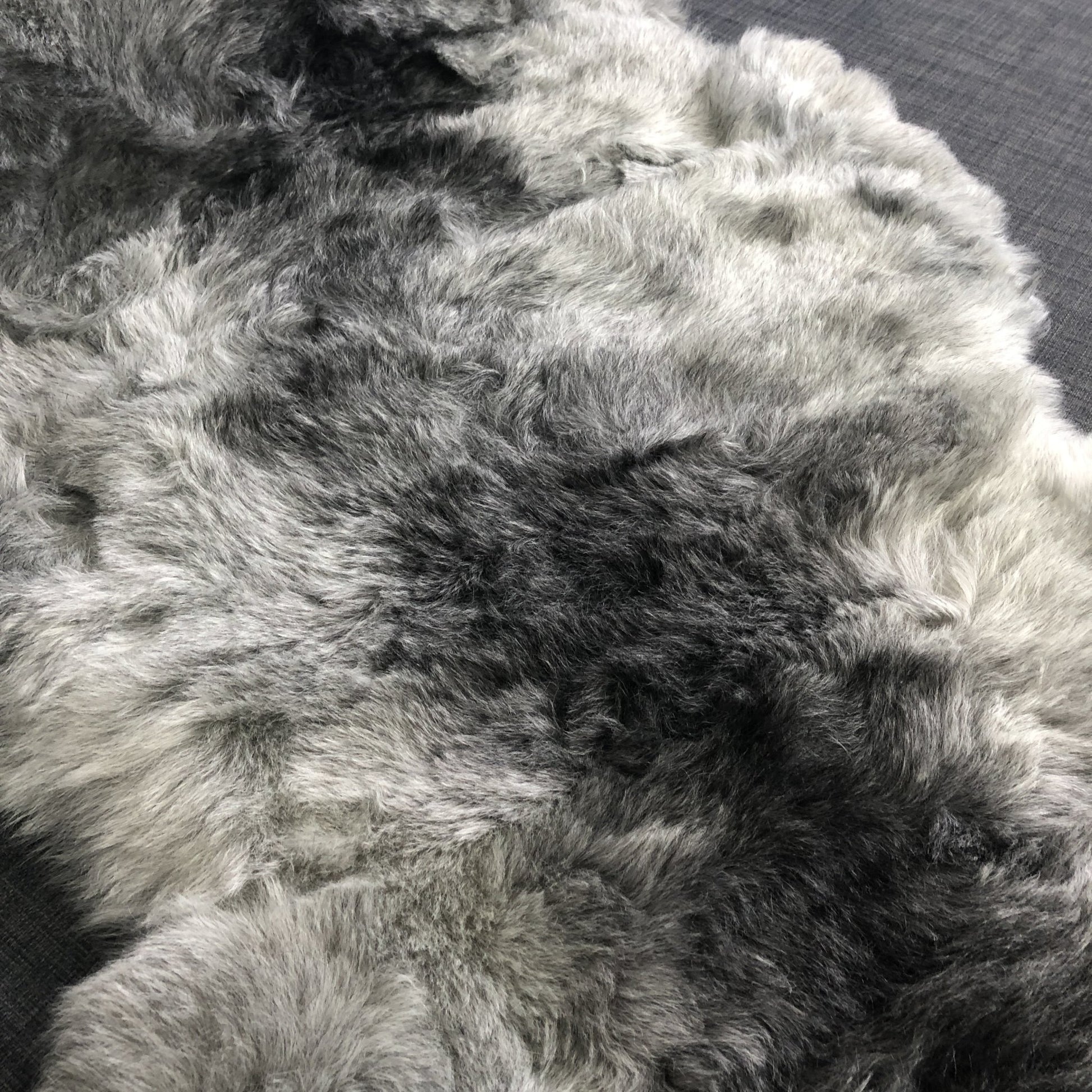 Natural Grey Icelandic Shorn 50mm Sheepskin Hide | Luxury Sheep Skin - Wildash London