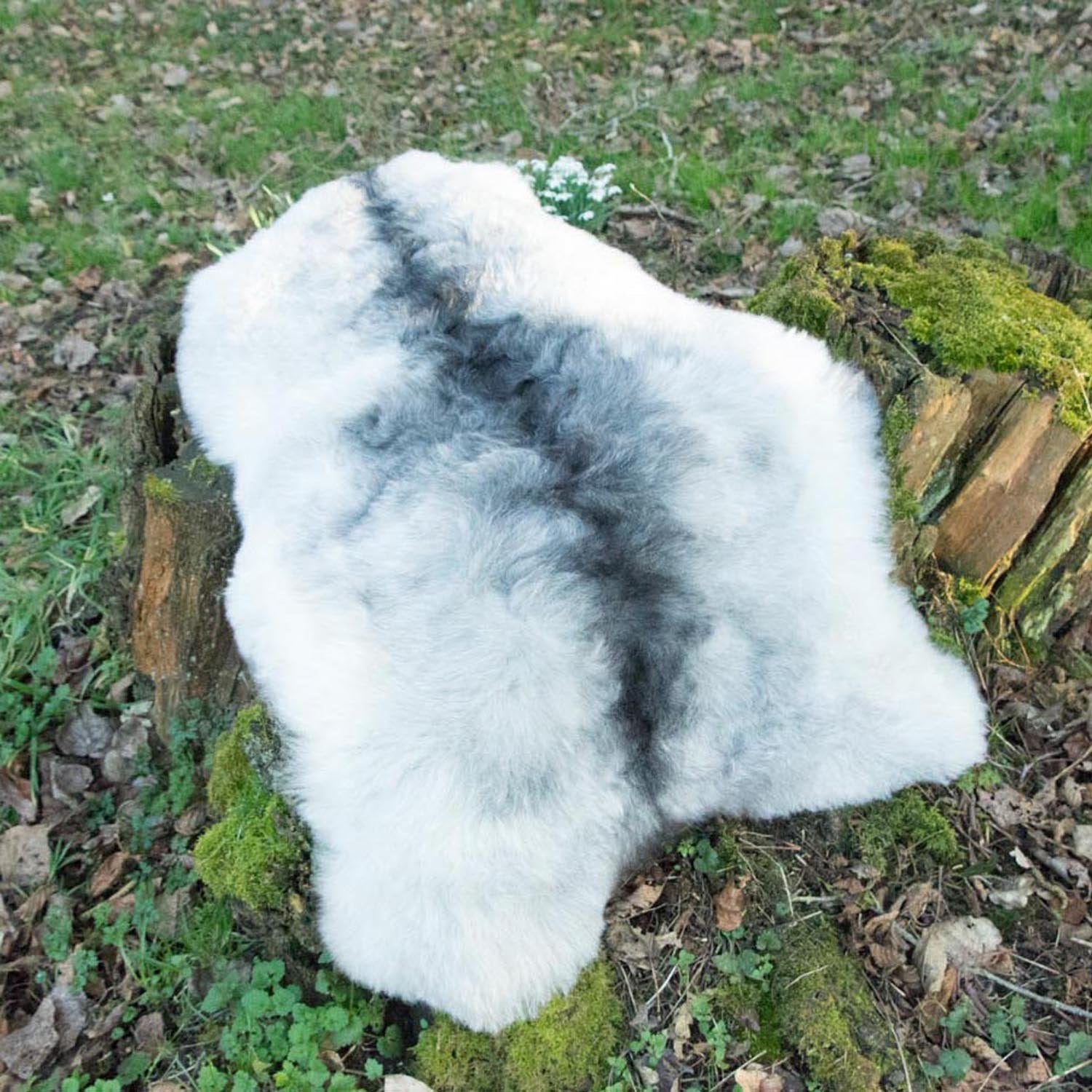 Natural Grey Icelandic Shorn 50mm Sheepskin Hide | Luxury Sheep Skin - Wildash London