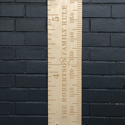 Ply On The Wall! Kids Height Chart | Personalised Laser Engraved Growth Chart Birch Ply - Wildash London